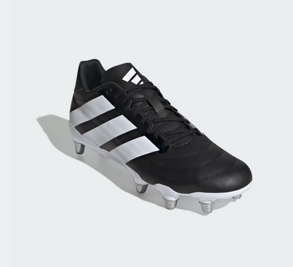 A-I73 (Adidas kakari soft ground boots black/white/silver metallic) 72697214