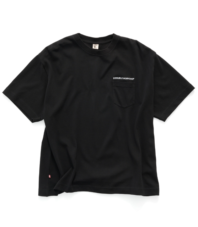SSA-A1 (S/Double s country text short sleeve heavy weight tee overdye black) 72693478