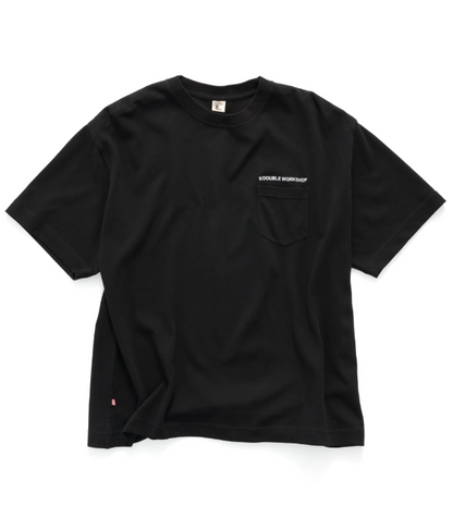 SSA-A1 (S/Double s country text short sleeve heavy weight tee overdye black) 72693478