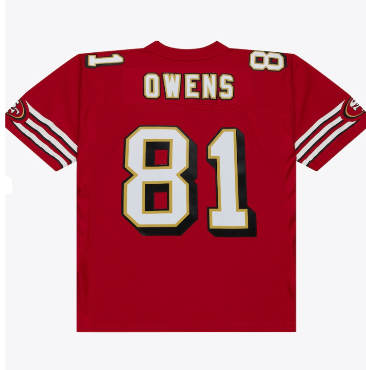 MNA-H52 (Mitchell & ness nfl san francisco 49ers 1996 terrell owens legacy jersey red) 726910869