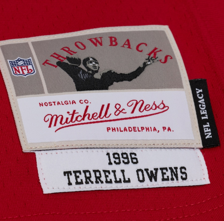 MNA-H52 (Mitchell & ness nfl san francisco 49ers 1996 terrell owens legacy jersey red) 726910869