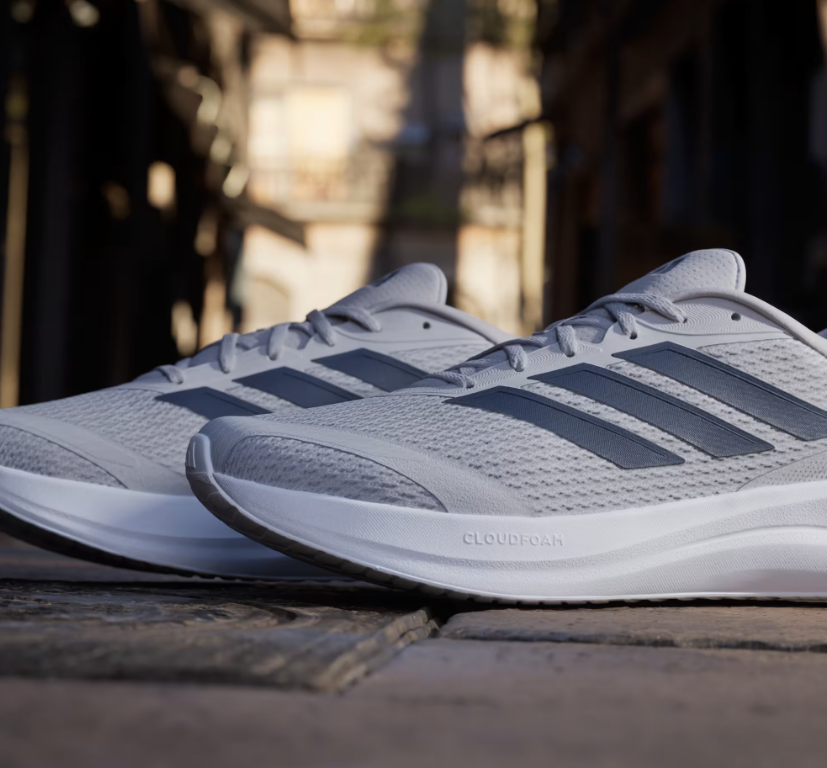 A-J73 (Adidas run flacon 6 cloudfoam running shoes grey/dark blue/black) 72695292