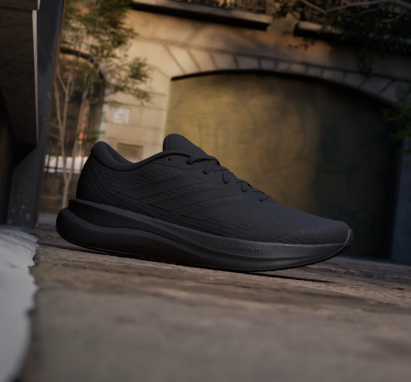A-L73 (Adidas runfalcon 6 cloudfoam running shoes black/white) 82695292