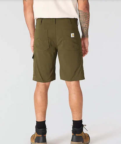CHA-W9 (Carhartt relaxed 10" carhartt force ripstop cargo shorts burnished logs) 82698320