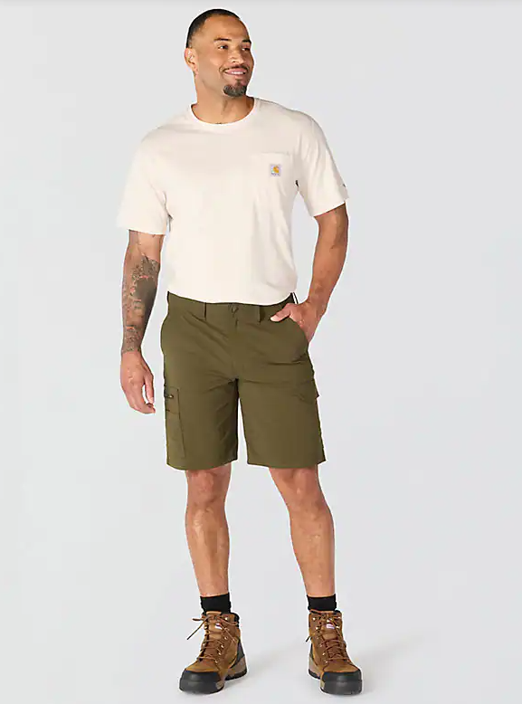 CHA-W9 (Carhartt relaxed 10" carhartt force ripstop cargo shorts burnished logs) 82698320