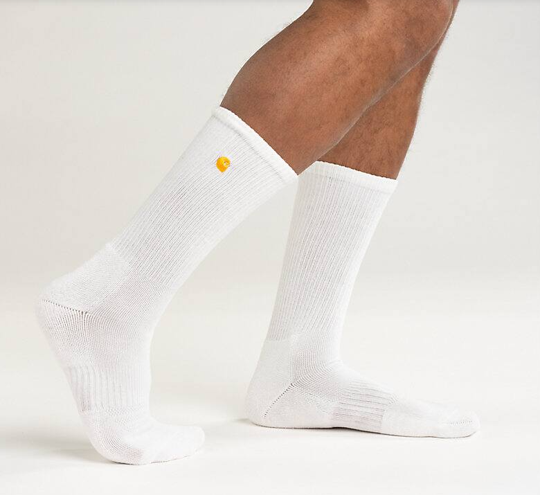 CHA-I10 (Carhartt force midweight crew sock 2 pack white) 82692520