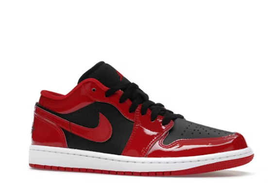 N-F140 (Nike air jordan 1 low se black/varsity red/white)