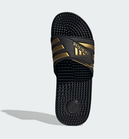 A-N73 (Adidas adissage slides black/gold metallic) 82692646