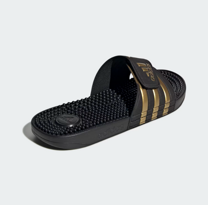 A-N73 (Adidas adissage slides black/gold metallic) 82692646