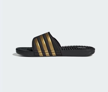 A-N73 (Adidas adissage slides black/gold metallic) 82692646
