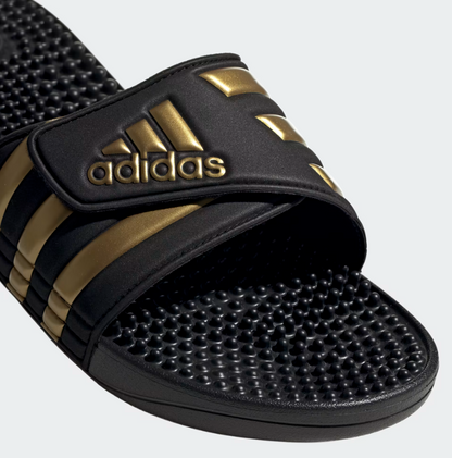 A-N73 (Adidas adissage slides black/gold metallic) 82692646