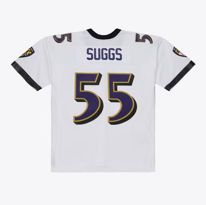 MNA-E52 (Mitchell & ness baltimore ravens 2003 terrell suggs Legacy Jersey white) 726910869