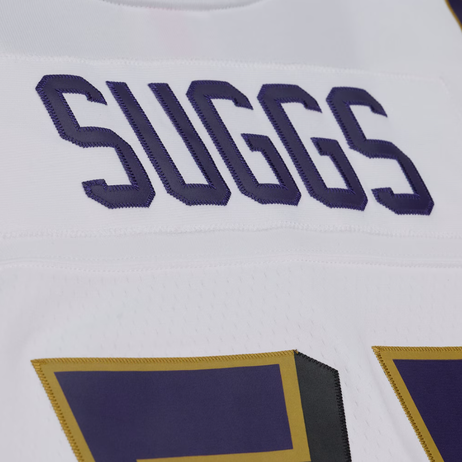 MNA-E52 (Mitchell & ness baltimore ravens 2003 terrell suggs Legacy Jersey white) 726910869