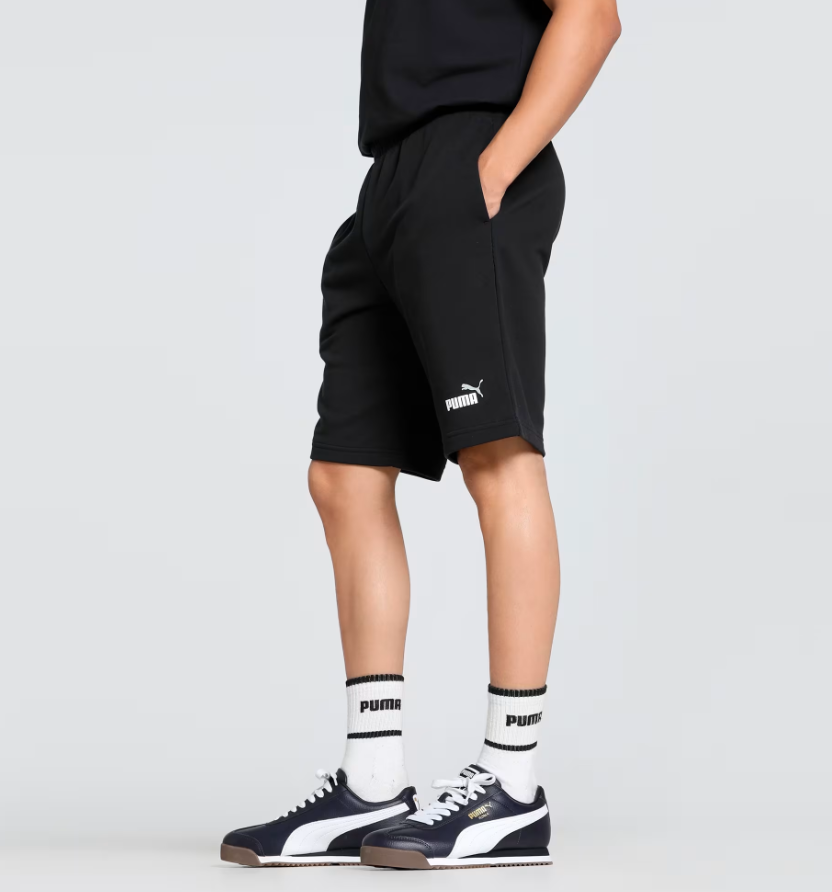 PA-W12 (Puma essentials 2 colour no.1 logo 10" shorts black) 92693000