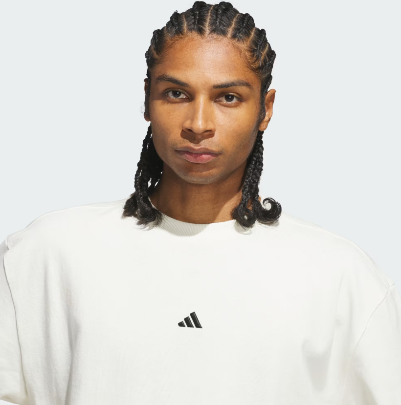 AA-U32 (Adidas basketball single jersey tee off white) 62694095