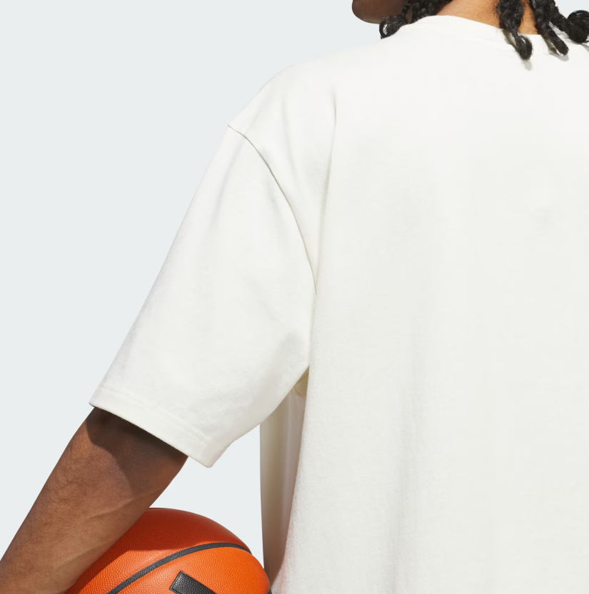 AA-U32 (Adidas basketball single jersey tee off white) 62694095