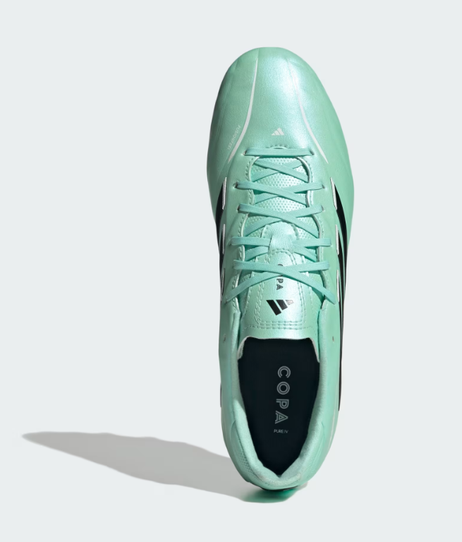 A-S73 (Adidas copa pure IV league firm ground boots clear mint/black/white) 92696735