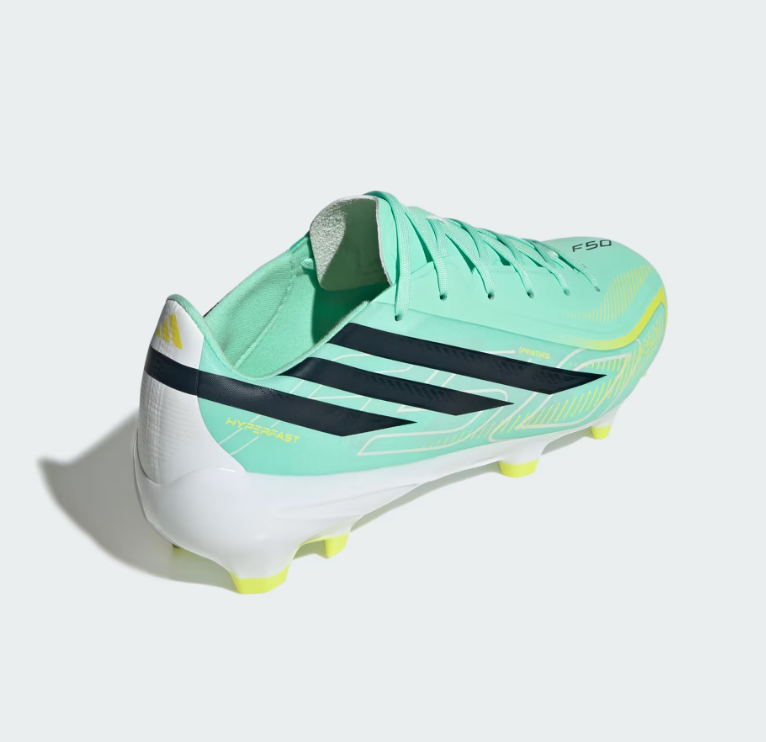 A-T73 (Adidas F50 hyperfast league firm ground boot pulse mint/night navy/solar lemon) 92698178