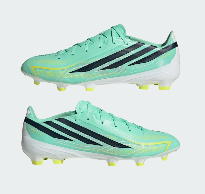 A-T73 (Adidas F50 hyperfast league firm ground boot pulse mint/night navy/solar lemon) 92698178