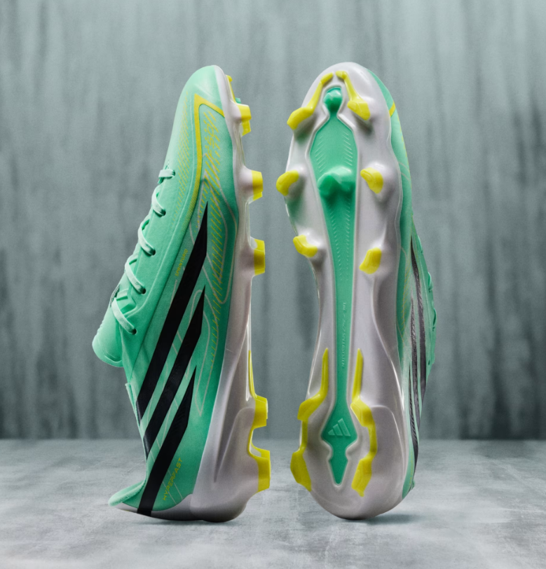 A-T73 (Adidas F50 hyperfast league firm ground boot pulse mint/night navy/solar lemon) 92698178
