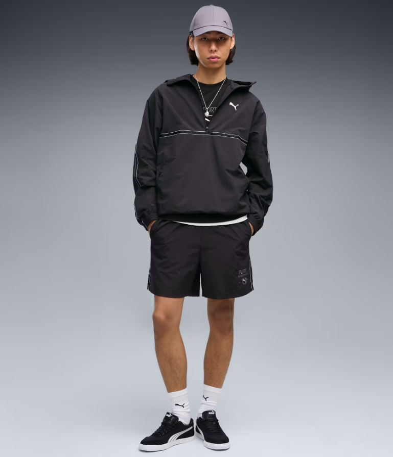 PA-Z12 (Puma class graphic woven shorts black) 102693500