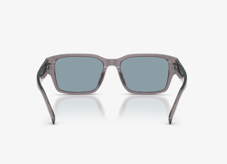 CO-C (Coach transparent grey frame/light blue solid lenses) 1026912172