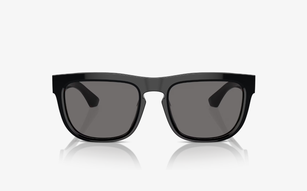 BB-D (Burberry sunglasses top black on vintage check frame/polarized dark grey lenses) 1026921467