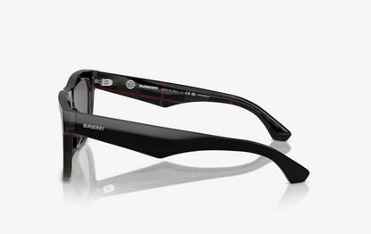 BB-D (Burberry sunglasses top black on vintage check frame/polarized dark grey lenses) 1026921467