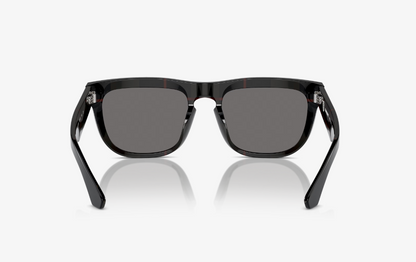 BB-D (Burberry sunglasses top black on vintage check frame/polarized dark grey lenses) 1026921467