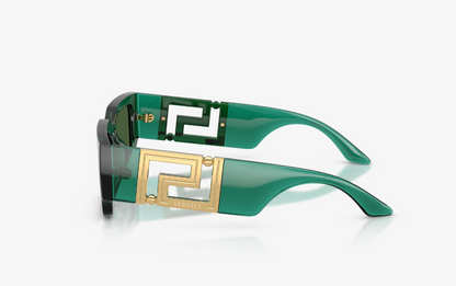 VS-S (Versace sunglasses VE4506U transparent green frame/dark green polarized lenses) 1026920779