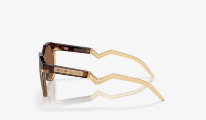 OK-V (Oakley Kylian Mbappé Signature Series hstn dark amber/light curry frame - color prizm tungsten lenses) 926915255