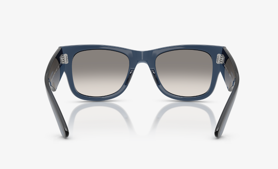 RB-F1 (Ray-ban mega wayfarer transparent dark blue frame/clear gradient lenses) 926914641