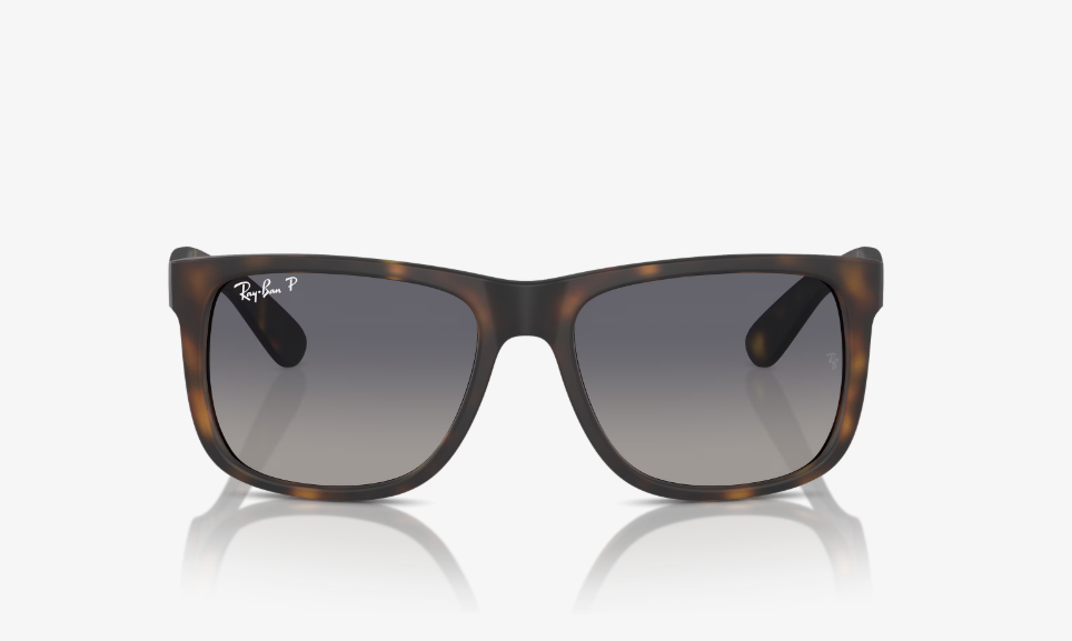 RB-H1 (Ray-Ban justin rubber havana frame/dark grey polarized lenses) 926913360