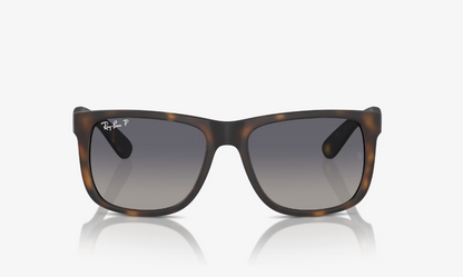 RB-H1 (Ray-Ban justin rubber havana frame/dark grey polarized lenses) 926913360