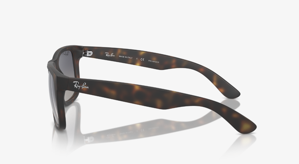 RB-H1 (Ray-Ban justin rubber havana frame/dark grey polarized lenses) 926913360