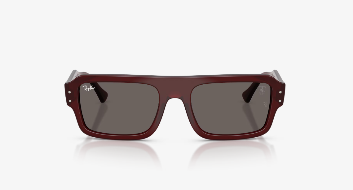 RB-L1 (Ray-ban Lewis Hamilton Driver Special Edition 2026 - Scuderia Ferrari Collection red transparent frame/dark grey lenses) 926919760