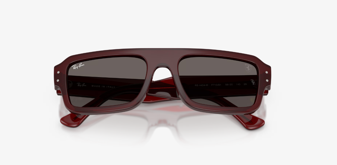 RB-L1 (Ray-ban Lewis Hamilton Driver Special Edition 2026 - Scuderia Ferrari Collection red transparent frame/dark grey lenses) 926919760