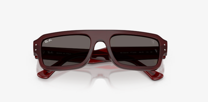 RB-L1 (Ray-ban Lewis Hamilton Driver Special Edition 2026 - Scuderia Ferrari Collection red transparent frame/dark grey lenses) 926919760