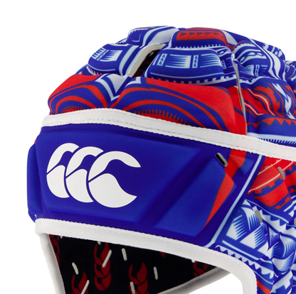 CCCE-F (Canterbury samoa raze headguard white/blue/red) 102693478