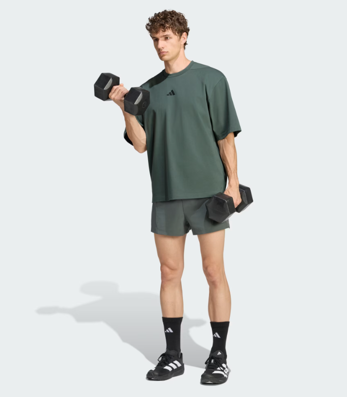 AA-Y32 (Adidas primelift workout oversize tee legend ivy) 102693125
