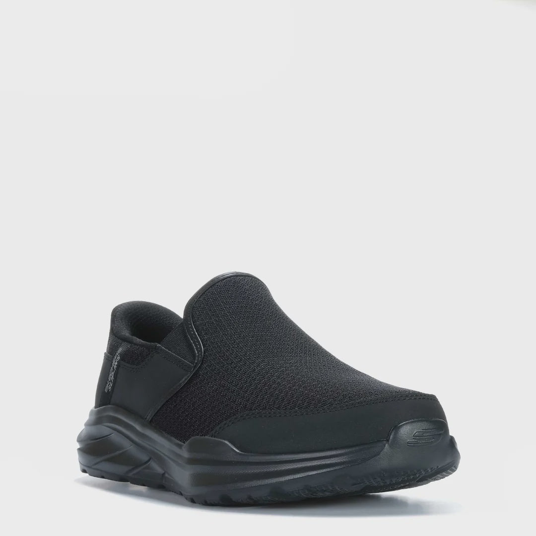 S-X12 (Skechers slip-ins extra wide fit equalizer 6.0 black) 52696956