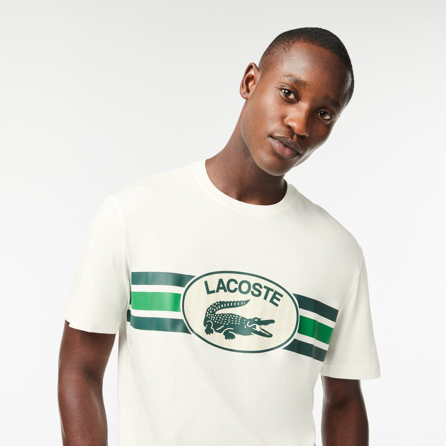 LCA-I19 (Lacoste core originals monogram logo t-shirt) 42497391