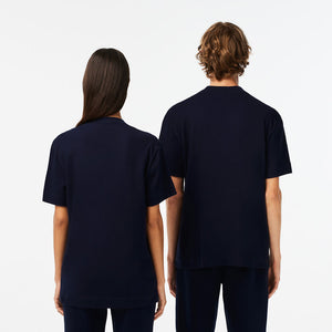 LCA-I16 (Lacoste unisex organic jersey t-shirt navy) 62396087 LACOSTE