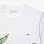 LCA-G18 (Lacoste summer pack faded large print design t-shirt white) 112396957