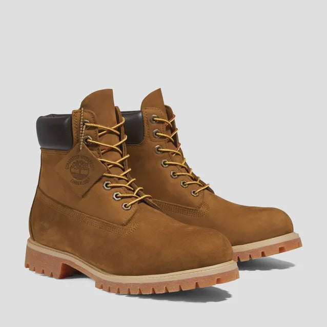 TB-R4 (Timberland mens 6-inch premium waterproof boot dark wheat nubuck) 424919130