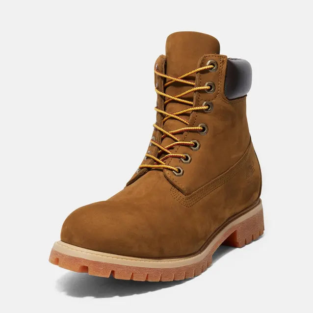 TB-R4 (Timberland mens 6-inch premium waterproof boot dark wheat nubuck) 424919130