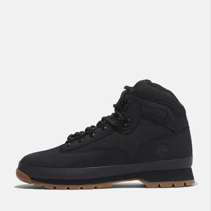 TB-J4 (Timberland mens euro hiker mid black nubuck) 923912913