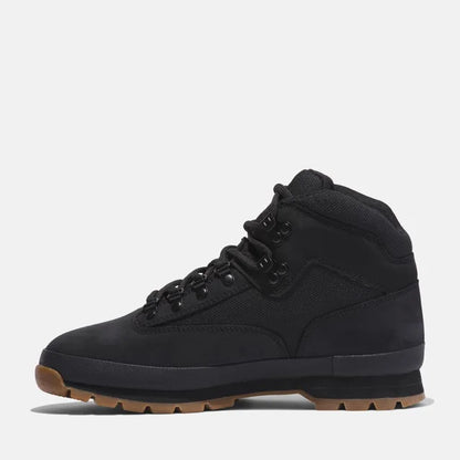 TB-J4 (Timberland mens euro hiker mid black nubuck) 923912913