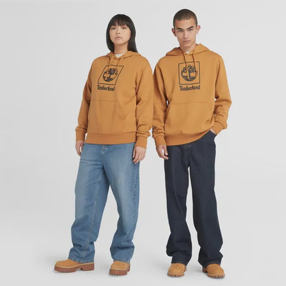 TBA-Y2 (Timberland unisex stack logo hoodie wheat) 42499087