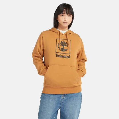 TBA-Y2 (Timberland unisex stack logo hoodie wheat) 42499087